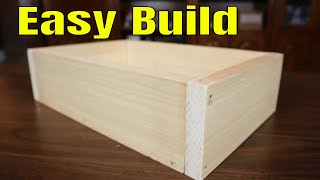 How To Make A Wooden Box For Beginners  The Simple Way [upl. by Nylcoj]