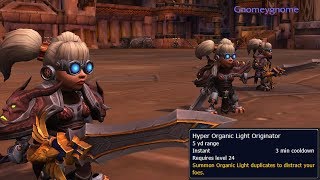 WoW BFA  Fun Mechagnome Allied Race Racial  Clone your Character [upl. by Suirtimed]