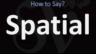 How to Pronounce Spatial CORRECTLY [upl. by Malet]