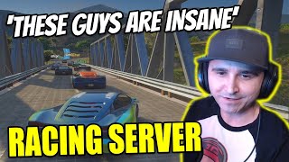 Summit1g Tests His Driving Skill In A RACING SERVER These Guys Are INSANE [upl. by Guise814]