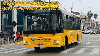 MODASAHuanghai DD6129S71Metropolitano De Lima RUTA AS10 [upl. by Peedus831]