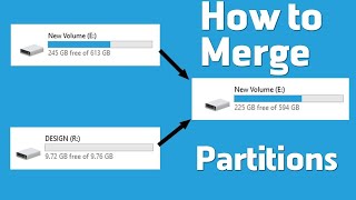 How to Merge Extend Partitions of an HDD SSD USB [upl. by Annavahs]