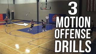 3 Motion Offense Drills  How To Coach Screening amp Cutting [upl. by Asined]