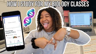 How I STUDY for my Biology Classes  Biomedical Science Major [upl. by Monro841]