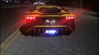 Straight piped Lamborghini Aventador SV Pure sound [upl. by Ewald]