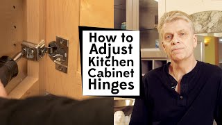 How To Adjust Kitchen Cabinet Hinges [upl. by Asirahc135]