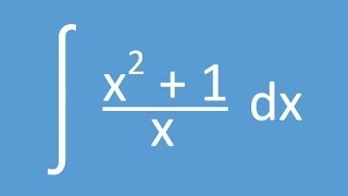 Basic Integration Example 01 Separating Fractions [upl. by Lilllie670]