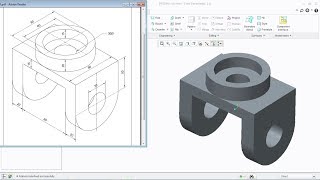 Creo Practice Exercises for Beginners  2  Creo Part Modeling Tutorial [upl. by Engel]