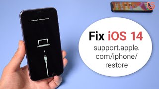 How to Fix supportapplecomiphonerestore on iOS 14 iPhone 11 Pro11XRX 87 2020 [upl. by Ithsav83]