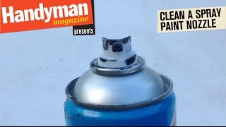 How To Clean A Spray Paint Nozzle [upl. by Kamal]