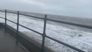 Storm EUNICE  north wales coast  Prestatyn NOVA [upl. by Ardie]