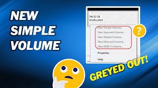 How to Solve New Simple Volume Greyed Out [upl. by Jeanie773]