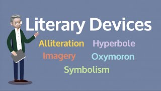 ESL  Literary Devices 2 Alliteration Imagery Oxymoron Hyperbole and Symbolism [upl. by Boykins]