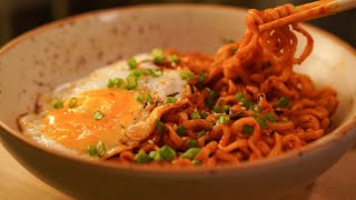 Korean Spicy Ramen Noodles Recipe [upl. by Bastien392]