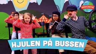 Hjulen på bussen  Barnmusik och barnsånger med Minikompisarna [upl. by Retnyw798]