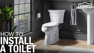 How to Replace and Install a Toilet [upl. by Murat]