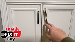 Fixing a Bad Cabinet Handle Installation [upl. by Thinia]