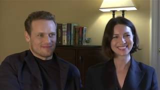 First OnScreen Kiss Sam Heughan amp Caitriona Balfe [upl. by Evot]