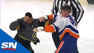 Ryan Reaves Ross Johnston Drop Gloves Off Opening Faceoff [upl. by Adnirod]