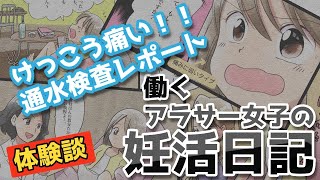 【漫画】アラサー妊活日記②激痛⁉︎通水検査レポート（マンガ動画） [upl. by Winwaloe24]