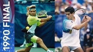 Pete Sampras vs Andre Agassi  US Open 1990 Final [upl. by Meyers]