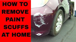 How to Remove Paint Scuff from a Car or Paint Transfer Removal [upl. by Ennovaj]