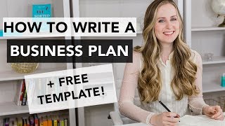 How to Write a Business Plan  Entrepreneurship 101 [upl. by Camellia]