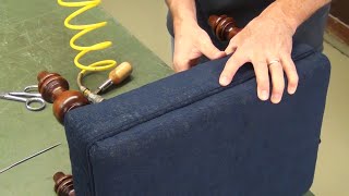 180 Year Old Footstool Upholstery [upl. by Maleki]