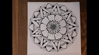 Mandala tekenen deel 1 [upl. by Attenyt]