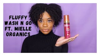 New Mielle Pomegranate and Honey Curl Defining Mousse w Hold  Fluffy Wash N Go [upl. by Cheslie]