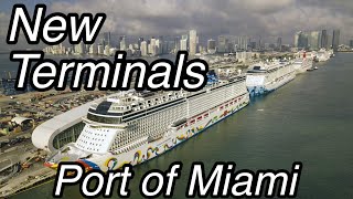 New Port of Miami Cruise Ship Terminals [upl. by Malim]