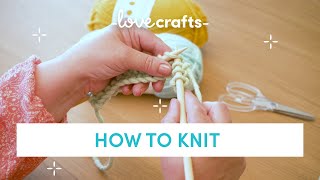 How to Knit  for absolute BEGINNERS [upl. by Libnah978]