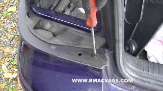 How to Remove a VW Rear Bumper [upl. by Cenac576]