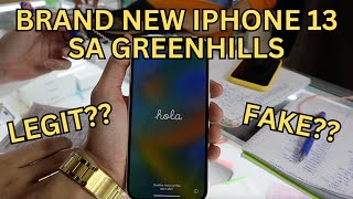 Brand New iPhone 13 sa Greenhills Legit or Fake [upl. by Cohette187]