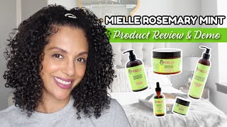 Mielle Rosemary Mint Strengthening Line Review amp Demo on FINE CURLS [upl. by Atiugal]