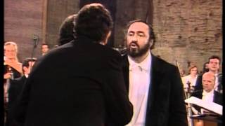 quotO Sole Mioquot Pavarotti Carreras Domingo  Rome 1990  DVD quality [upl. by Milas102]