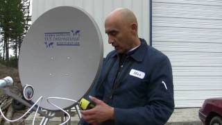 How to set up an fta satellite system or aligning an FTA dish ftainstallation satellitefindermeter [upl. by Karlen294]