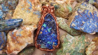 Finding AZURITE and MALACHITE Gemstones  Liz Kreate [upl. by Anaiuq498]