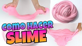 DIY  Como Hacer SLIME  FÁCIL Y SIN BÓRAX  NatyGloss [upl. by Enaek]