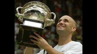 Andre Agassi 8 Grand Slam Championship Points [upl. by Dirtsa]