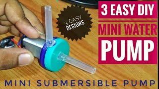 3 easy DIY speedy mini water pump make at home  for aquariums  paludarium  Aqua adventure [upl. by Teddie]