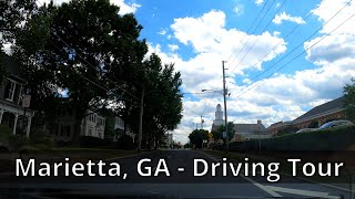 Driving Throughout Marietta Georgia  Tour  4K [upl. by Parnell]