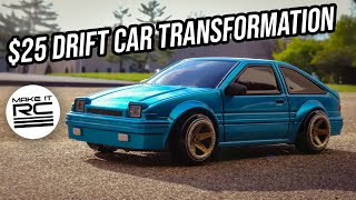 Customizing the AE86 25 Micro RC Drift Car [upl. by Rehpoitsirhc]