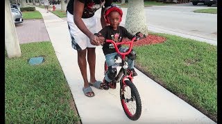 Teaching Siah How To Ride A Bike Without Training Wheels [upl. by Aneret]