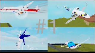 Plane Crazy  Airplane Crashes amp Failed Landings Compilation  1 [upl. by Nairehs]