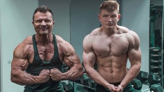 CRAZY FATHER amp SON CHEST WORKOUT [upl. by Aleak]