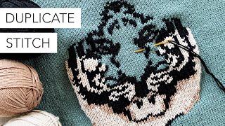 Everything You Need to Know About Duplicate Stitch Knitting [upl. by Litt]