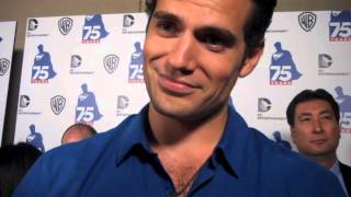 Henry Cavill talks love life at SDCC2013 [upl. by Nosnibor]