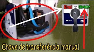 Chave de transferência manual como instalar [upl. by Fisch85]