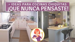 11 IDEAS PARA UNA COCINA CHIQUITA DE ENSUEÑO EN CASA ¡UNA IDEA MÁS INGENIOSA QUE LA OTRA [upl. by Tome]